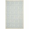Safavieh 6 x 6 ft. Square Transitional Cambridge- Light Blue and Ivory Hand Tufted Rug CAM123A-6SQ